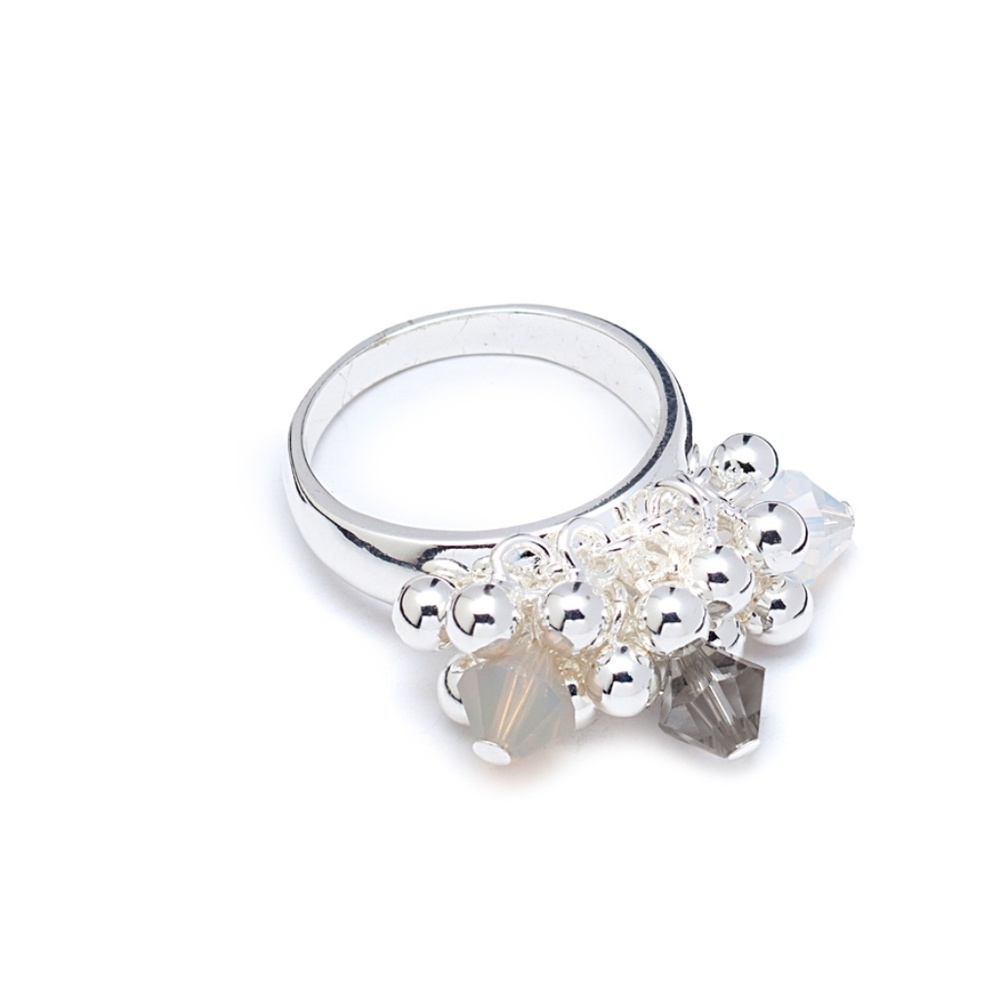 Last Ones • Swarovski Crystal Ring • Sterling Silver Filled • Size 7 or 8 • NWT